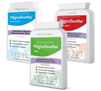 MigraSoothe + Herbs Migraine Triple Pack - Migraine Relief Nice NHS Riboflavin, Feverfew, Ginger, Magnesium & CoQ10 Stack UK Made (240)