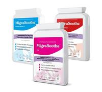 MigraSoothe Pro Version Migraine & Mood Triple Pack - Riboflavin Tryptophan (Mood Booster) Magnesium & CoQ10 Stack UK Made 300 Capsules 2 Months Supply