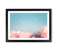 Migrating Birds in Abstract Framed Print | A2 Black Framed Wall Art | Ready to Hang | Abstract Fantasy Picture | Living Room Bedroom Lounge Office