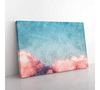 Migrating Birds Painting Modern Art Canvas Wall Art Print Ready to Hang, Framed Picture for Living Room Bedroom Home Office Décor, 50x35 cm (20x14 Inch)