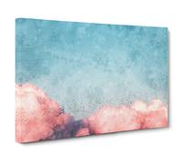 Migrating Birds Painting Modern Art Canvas Wall Art Print Ready to Hang, Framed Picture for Living Room Bedroom Home Office Décor, 24x16 Inch (60x40 cm)