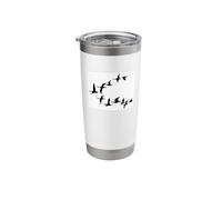 Migrating Geese Flying in Formation Stainless Steel Insulated Tumbler