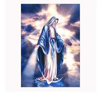 Migsrater 5D Diamond Painting for Adults,Diamond Painting Religion Virgin Mary Arts Full Drill Diamonds DIY Decor Craft 8X12in(20X30cm)