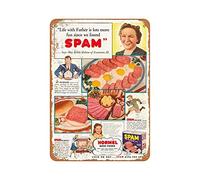 Migsrater Metal Sign 1941 Spam Hits the Spot Vintage Look Metal Sign 12X16inch Bar, Hotel, Office, Bedroom, Garden, Art Decoration.