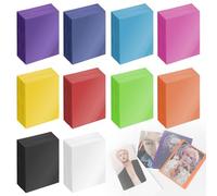 MIGUBIGU 1000 Pcs Card Sleeves 60 x 91 mm, 10 Colours Protective Pouches, One Piece Cards, Perfect Size to Protect Paper, Pour les Cartes de Collection