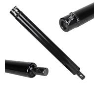 MIGUBIGU Earth Auger Extension 400 mm with Safety Bolt, Attachment Diameter 20 mm, Drill Extension for Earth Drill, Garden Drill, Earth Auger, Black Carbon Steel