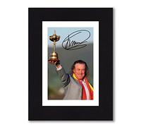 Miguel Angel Jimenez - Golf Signed 8x6 Inch Mounted Photo Print Pre Printed Signature Autograph Gift, Ready To Be Framed. Wall Art Artwork