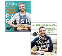 miguel barclay's fast & fresh one pound meals and one pound meals 2 books collection set by miguel barclay - delicious food for less