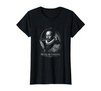 Miguel De Cervantes Literary Legacy for Readers Value Graphic T-Shirt, Women, Black, XL