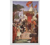 MiguOo Canvas Posters Wall Art Abstract Canvas Painting Oil Painting King John Signs the Magna Carta by Ernest Normand for Wall Decor 60x90cm