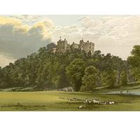 MiguOo Canvas with picture Canvas Art Famous Painting Dunster Castle by Alexander Lydon for Living Room 60x90cm