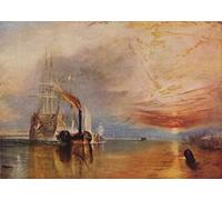 MiguOo Canvas with picture Canvas Art Famous Painting the Fighting Temeraire By Joseph Mallord William Turner for Living Room 60x90cm