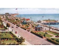 MiguOo Famous Painting Canvas with Picture Canvas Art the Sea Front Clacton-on-sea by Alfred Robert Quinton for Living Room Decor 60x90cm
