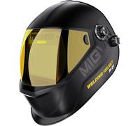MIGVAN Welding Mask Auto Darkening, Welding Helmet True Color Large Viewing, Welding Hood Solar/Rechargeable Battery Powered, Wide Shade 4/5-13 with 4 Arc Sensor, Optical Clarity for TIG MIG Stick