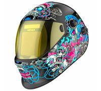 MIGVAN Welding Mask Auto Darkening, Welding Helmet True Color Large Viewing, Welding Hood Solar/Rechargeable Battery Powered, Wide Shade 4/5-13 with 4 Arc Sensor, Optical Clarity for TIG MIG Stick