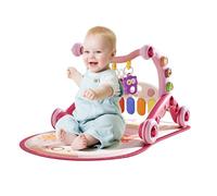 Mihauuke Baby Mat for Floor, Baby Gym Play Mat with Walker, Multifunctional Fine Motor Skills Toy, Interactive Preschool Learning Activities for Boys Girls Home Use