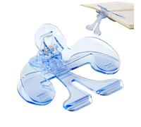 Mihauuke Book Separator for Reading 12° | Academic Page Opening Clips - Ergonomic Book Clamping Holder for Cookbook Textbook Study Workplace Notebook Kitchen Home School Classroom