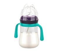 Mihauuke Bottles for Breastfeeding Babies | 240ml Anti-Colic Baby Feeder Bottle,Leak-Proof Portable Sippy Bottle with Handles, Baby Feeding Supplies for Kids Bedtime Milk