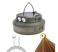 Mihauuke Camping LED String Lights - LED Camping Solar Lights | 65.6 Ft Waterproof Rechargeable Lantern for Dorm Balcony Porch Canopy Garden Apartment Patio Fence Festival Tent Tree Awning