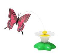 Mihauuke Cat Interactive Toys - Automatic Butterfly Bird Teaser - 360° Rotating Interactive Teaser,for Boredom Relief Mental Stimulation Kittens Cats Dogs Chasing Indoor Play