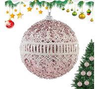 Mihauuke Christmas Tree Decoration Ball,8cm Hangable Shatterproof Tree Ball Ornaments,Christmas Winter Decorations - for Celebration Photography Apartment School College Dorm Office