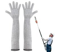 Mihauuke Cut Proof Arm Sleeves,Safety Protective Sleeves,5 Protection,Cut Resistant Sleeves Gloves,Safety Sleeves for Yard Work,Construction,Farm,Gardening,55CM
