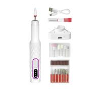 Mihauuke Electric Nail Drill Machine | Electric File Set for Acrylic Gel Nails,Rechargeable Pedicure Manicure Grinding Polishing Shaping Tool for Salon Home Travel Indoor Outdoor