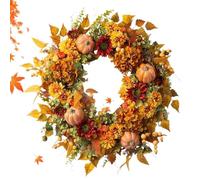 Mihauuke Fall Door Wreath | Pumpkin Fall Wreaths for Front Door Outside,Realistic Thanksgiving Decorations for Home Halloween Farmhouse Fireplace Living Room Bedroom Patio Garden