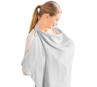 Mihauuke Feeding Cover for Breastfeeding,Breathable Baby Nursing Poncho - Cotton Baby Feeding Poncho for Parks Hospitals New Parents Public Space Travel Parenting Activities
