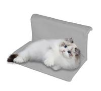 Mihauuke Foldable Cat Hammock, Foldable Cat Fence Perch, Cat Window Hammock - Soft Perch, Sturdy Cat Hammock Window Seat, Easy to Adjust Cat Window Bed