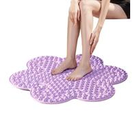 Mihauuke Foot Massage Mat, Foot Relaxation Mat, Silicone Walk Relaxation Massage Mat, Soft, Non-Slip Mat, Foldable Standing Pad in Flower Shape for Foot Relaxation