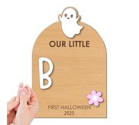 Mihauuke Foot Print Kit for Baby - Halloween Footprint or Handprint Art Sign,Craft Kit with Ink Pad Hand Ornament for Birth Shower Mom Dad Kids Family, Christmas Halloween Nursery