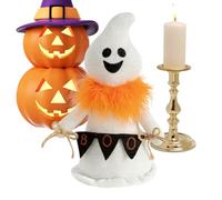 Mihauuke Ghost Decorations, Cute Ghost Collectible Figurines with Scarf, Halloween Decorations Table Centerpieces, Photo Props Gothic Decor for Kitchen Living Room Apartment Shop Car