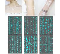 Mihauuke Glow In The Dark Stickers for Kids | Waterproof Star Body Stickers | Cosmetics Supplies for Birthday Wedding Beach Carnival Pool Hand Adults Party Cosplay Sports Events