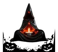 Mihauuke Halloween Candlestick Holder - Spooky Votive Candle Stand - Decorative Ghost Witch Shape Candlestick for Fall Season School Festivals Family Gathering Living Room Study