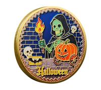 Mihauuke Halloween Challenge Coin - Pirate Ship Metal Halloween Coin,Decorative Art Display for Enthusiasts Fans Men Women Birthdays Holidays Party Table Study Rooms Bedroom Carnival