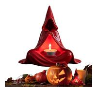 Mihauuke Halloween Tea Light Holders - Spooky Votive Candle Stand | Decorative Ghost Witch Shape Candlestick for Fall Season School Festivals Family Gathering Living Room Study