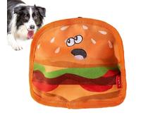 Mihauuke Hamburger Dog Toy, Squeaky Hamburger Toy for Pets | Simulation French Fries Soft Plush Molar Toy with Sound | Sound Toy in Food Design for the