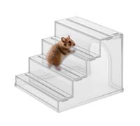 Mihauuke Hamster Hut - Small Animal Ladder Ramp - 2 In 1 Anti-slip House for Climbing Exercise Exploration Space Landscape Toys Cage Enrichment