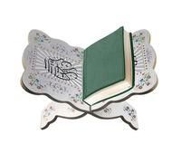 Mihauuke Holy Book Stand Holder - Eid Prayer Book Stand Wooden Foldable Prayer Book Holder - Bible Stand Bookshelf Reading Rack Home Decoration