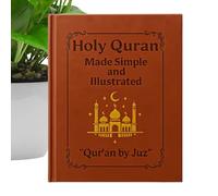 Mihauuke Holy Quran Made Simple And Illustrated, 21x14x1cm Religious And Spiritual Books, Breakdowns Of All 114 Surahs Quran For Church Travel Home Child Growth Grandparents