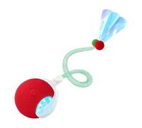 Mihauuke Interactive Cat Toy | Automatic Smart Cat Balls with Elastic Mesh Tail - Pet Games for Mental Stimulation Exercise Training Hunting Simulation Scratching Post Floor