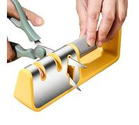 Mihauuke Kitchen Scissors Sharpener,V-Groove Scissors Sharpener System | Multifunctional Grinding Tool,for Hiking Picnic Countertop Kitchen Home Garden Lawn Camping