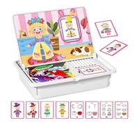 Mihauuke Magnetic Jigsaw Puzzle Boxes - Dress-up Doll Magnetic Game Box | Portable Tabletop Jigsaw Travel Activities for Road Trip Home School Outdoor Vacation