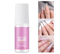 Mihauuke Nail Glue for Tips | Odorless Strong Gel - Safe Adhesive Nail Press Glue for Toe Finger Kids Salon Fall Home Professional Beginner