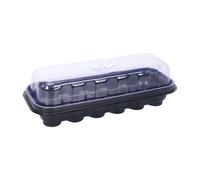 Mihauuke Plant Germination Trays | 12-Cell Clear Propagator Reusable,2 in 1 Greenhouse Plant Growing Kit - for Cloning Propagation Greenhouse Garden Yard Farm Vegetable Flower Growers