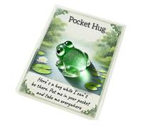Mihauuke Pocket Animal for Kids - Get a Cute Animal Hug Pal Card,Resin Figures Encouragement for Students Support Birthday Family Car School Christmas Easter Activities