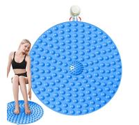 Mihauuke Reflexology Massage Mat, Mat for Foot Relaxation, Round Pressure Point Board Foot Massage Pad, 21.65 Inch Foot Reflexology Toe Plate for Stress Relief