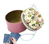 Mihauuke Sewing Pin Cushion, Sewing Needle Cushion, Pin Holder Pumpkin Pins Cushions Cute Needle Cushions Holder with Storage Box for Quilting Crafts