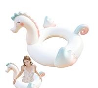 Mihauuke Shade Pool Floating - Inflatable Pool Float With Canopy for Kid | Space-Saving Underarm Support Structure Swimming Ring for Backyards Rivers Parties Families